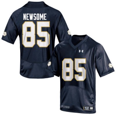Notre Dame Fighting Irish Men's Tyler Newsome #85 Navy Blue Under Armour Authentic Stitched College NCAA Football Jersey UJS4299PU